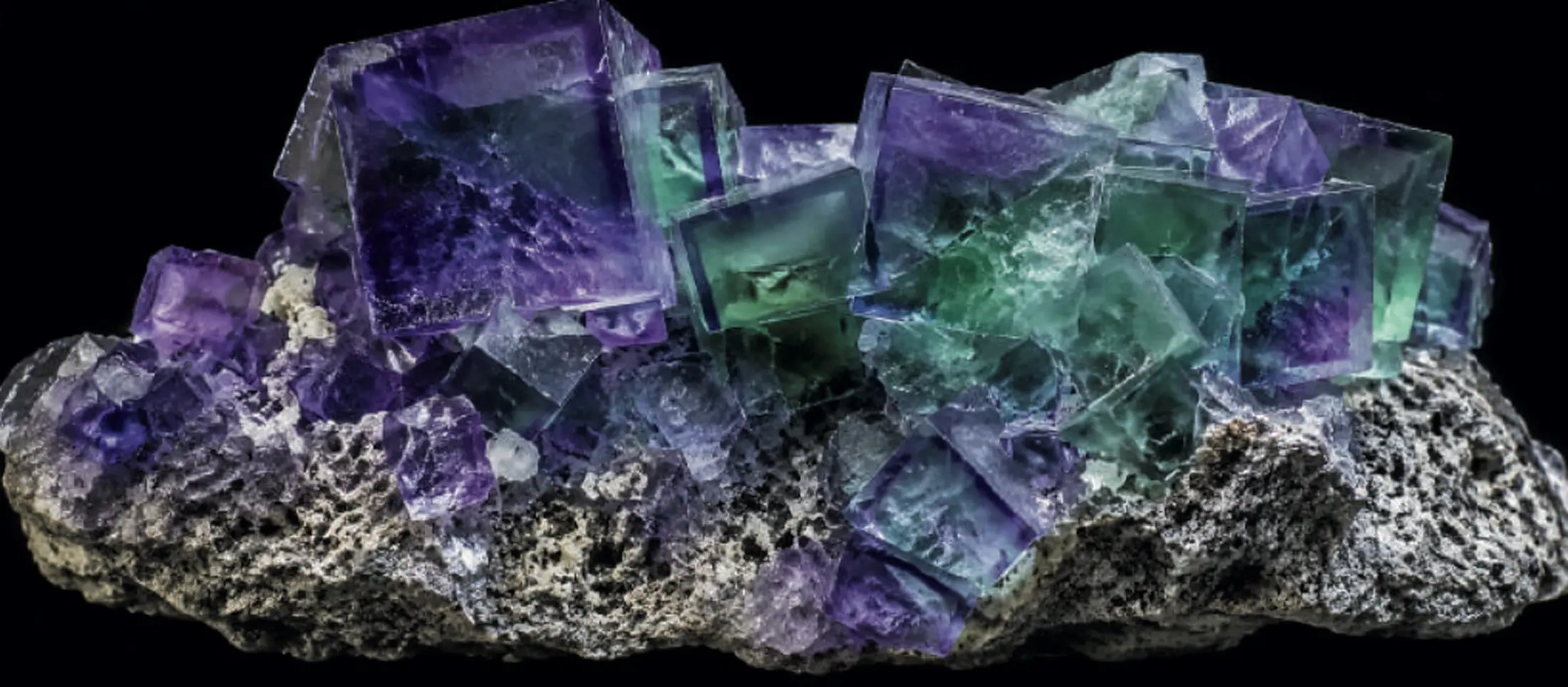 Fluorite specimen detail extracted from the book