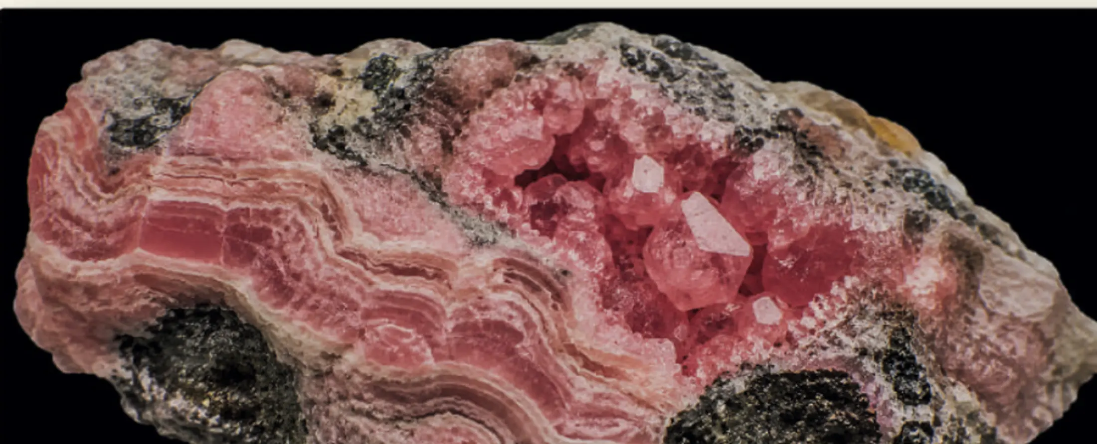 Rhodochrosite specimen detail extracted from the book